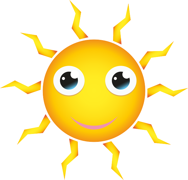 Yellow, Shining, Happy, Face, Eyes - Big Sun Cartoon - Free Transparent PNG Clipart Images Download. - Transparent PNG Free Download