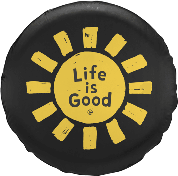 Sun Lig Tire Cover - Life Is Good Sun Tire Cover - Free Transparent PNG Clipart Images Download. - Transparent PNG Free Download