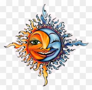 Sun And Moon Tattoos - Free Transparent PNG Clipart Images Download. - Transparent PNG Free Download