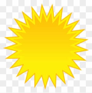 Sunny Weather Clip Art - Cartoon Sun With Black Background - Free Transparent PNG Clipart Images Download. - Transparent PNG Free Download