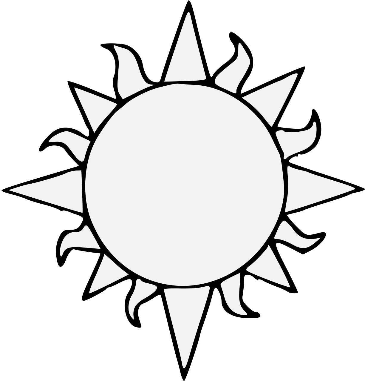 Clipart Happy Sun - Outline Sun Clipart Black And White - Free Transparent PNG Clipart Images Download. - Transparent PNG Free Download