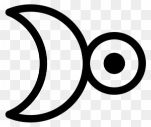 The Alchemy Symbol For Platinum Combines The Crescent - Sun Moon Alchemy Symbol - Free Transparent PNG Clipart Images Download. - Transparent PNG Free Download