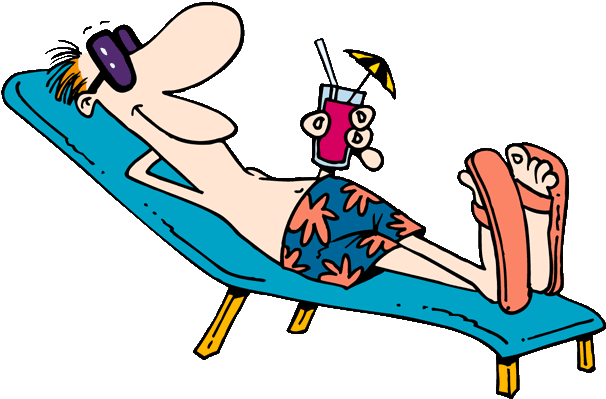 Sun Bathing Cartoon - Free Transparent PNG Clipart Images Download. - Transparent PNG Free Download