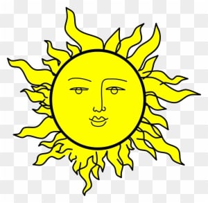 Clipart - Sun With A Face - Free Transparent PNG Clipart Images Download. - Transparent PNG Free Download