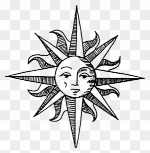 Heart Tattoo Wonderful Heart Flower Fish Sun Art - Sun Drawing - Free Transparent PNG Clipart Images Download. - Transparent PNG Free Download