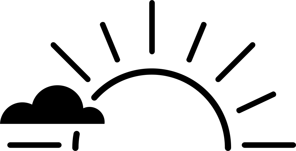 Half Sun Clipart Black And White For Kids - Sun Svg - Free Transparent PNG Clipart Images Download. - Transparent PNG Free Download