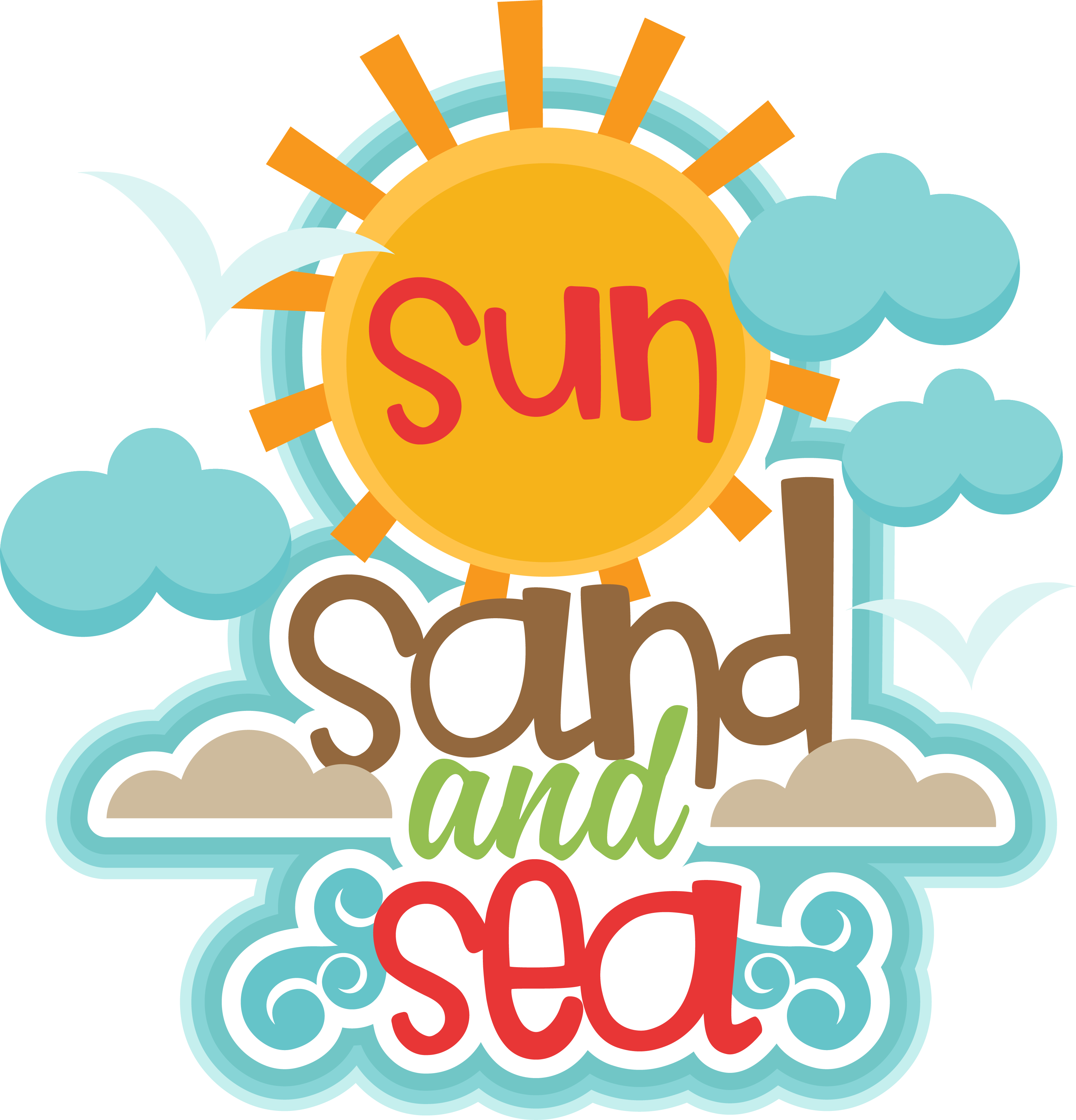 Explore These Ideas And More - Sun Sand And Sea Clipart - Free Transparent PNG Clipart Images Download. - Transparent PNG Free Download