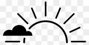 Half Sun Clipart Black And White For Kids - Sun Svg - Free Transparent PNG Clipart Images Download. - Transparent PNG Free Download