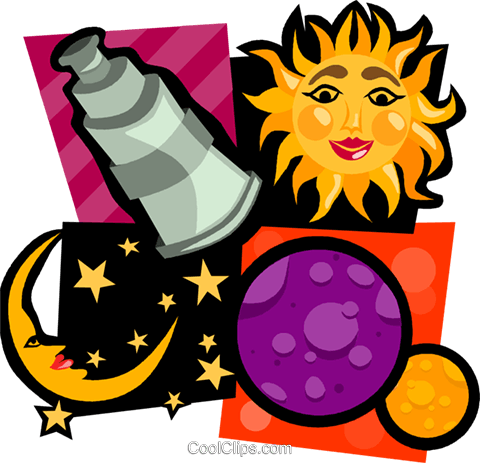 Astrology Sun, Moon, Stars, Telescope Royalty Free - My Journey With The Sun Rising - Free Transparent PNG Clipart Images Download. - Transparent PNG Free Download