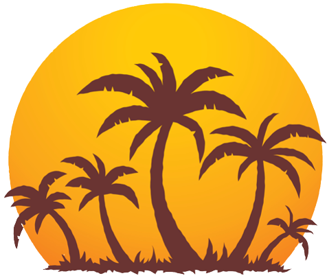 Cee Cee's Caribbean - Sun And Palm Tree Png - Free Transparent PNG Clipart Images Download. - Transparent PNG Free Download