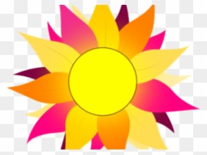 Sunflower Clipart Colorful - Sun With Pink & Purple Rays Mugs - Free Transparent PNG Clipart Images Download. - Transparent PNG Free Download