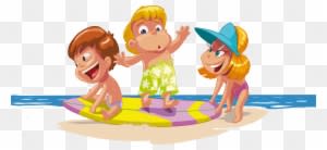 На Пляже - Fun In The Sun: Visiting The Beach Coloring Book Edition - Free Transparent PNG Clipart Images Download. - Transparent PNG Free Download