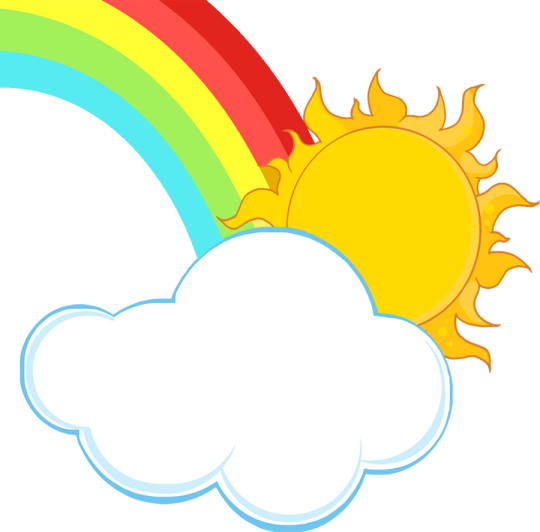Forgetmenot - Rainbow - Cartoon Sun With Rainbow Png - Free Transparent PNG Clipart Images Download. - Transparent PNG Free Download