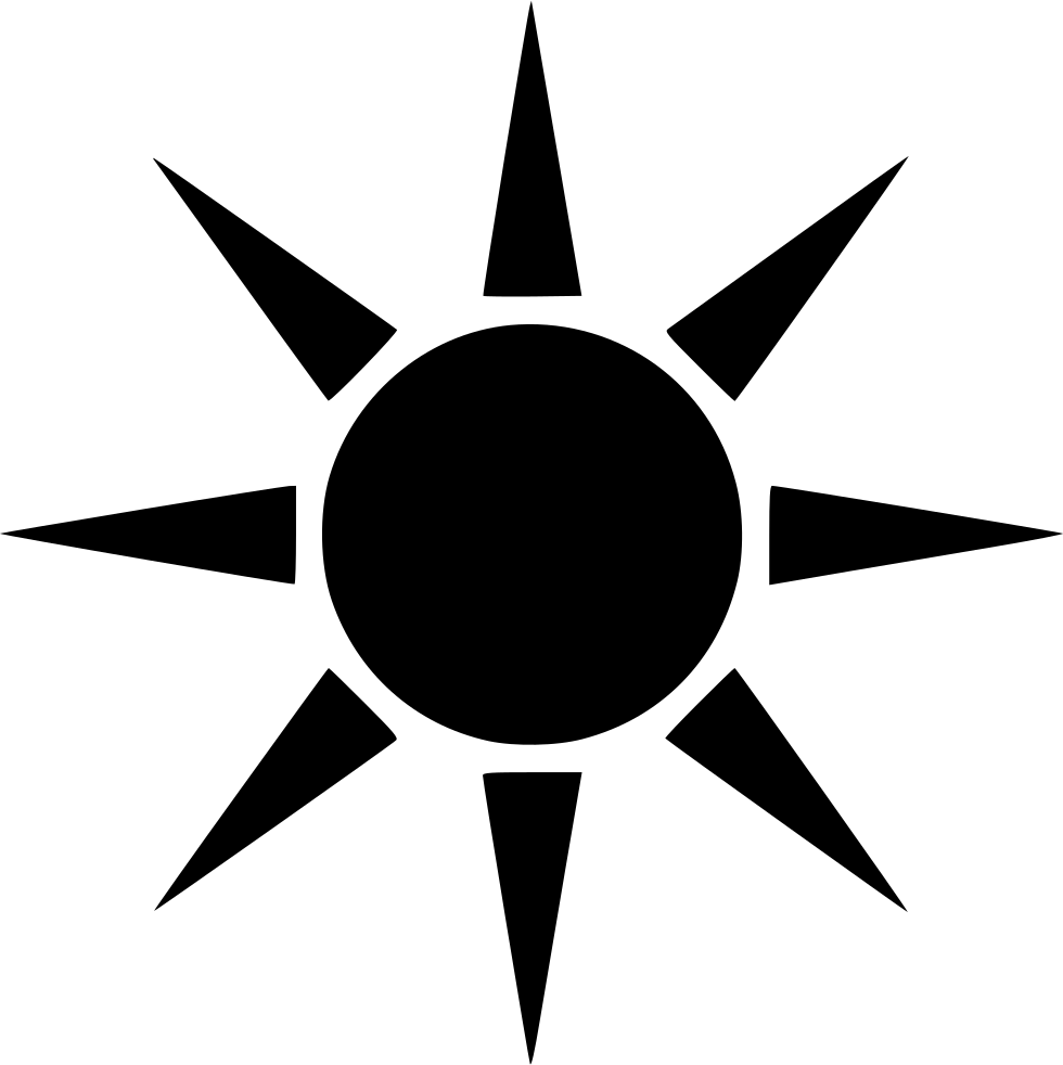 Sun Light Star Comments - Black And White Sun Vector - Free Transparent PNG Clipart Images Download. - Transparent PNG Free Download