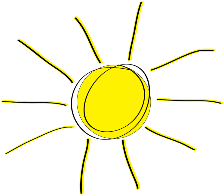 Clipart, Sun Images Clip Art Sun Clipart Free Clip - Cartoon Sun Rays Transparent Background - Free Transparent PNG Clipart Images Download. - Transparent PNG Free Download