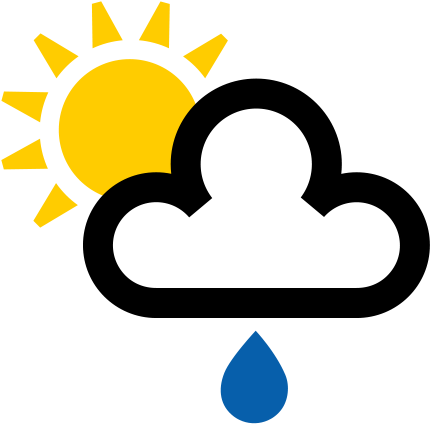 Sun And Cloud Weather Symbol - Free Transparent PNG Clipart Images Download. - Transparent PNG Free Download