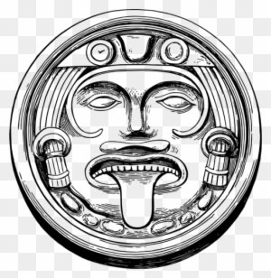 Svg Royalty Free Download Drawing At Getdrawings Com - Aztec Sun Stone Drawing - Free Transparent PNG Clipart Images Download. - Transparent PNG Free Download