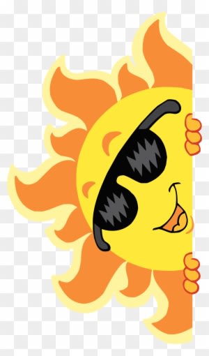 Cartoon Summer Sun Clip Art - Sun With Sunglasses - Free Transparent PNG Clipart Images Download. - Transparent PNG Free Download