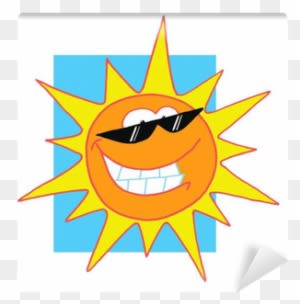 Grinning Sun Wearing Shades, Shining In A Blue Sky - Sun Clipart - Free Transparent PNG Clipart Images Download. - Transparent PNG Free Download