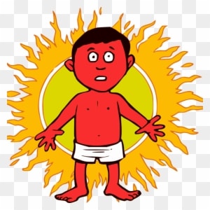 You Lie Out In The Sun Hoping To Get A Golden Tan But - Sun Burns Clipart - Free Transparent PNG Clipart Images Download. - Transparent PNG Free Download