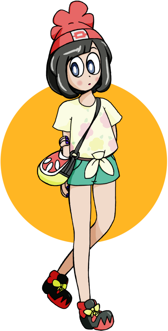 Female Trainer From Pokemon Sun And Moon By Cinus-findus - Pokémon Sun And Moon - Free Transparent PNG Clipart Images Download. - Transparent PNG Free Download