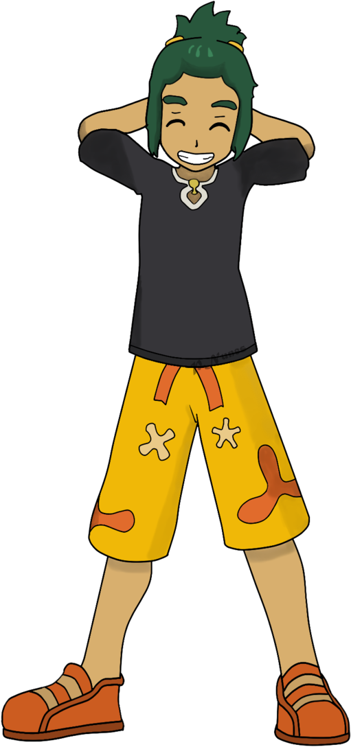 Rival Hau Pokemon Sun And Moon By Patrick-nunez - Pokémon Sun And Moon - Free Transparent PNG Clipart Images Download. - Transparent PNG Free Download