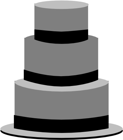 Wedding Cake Black Clipart - Free Transparent PNG Clipart Images Download. - Transparent PNG Free Download