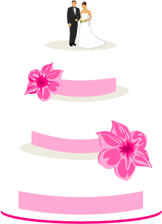 Wedding Cake Clipart - Pink Wedding Cake Clip Art - Free Transparent PNG Clipart Images Download. - Transparent PNG Free Download