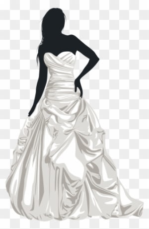 Bride Silhouette Clip Art - Wedding Dresses Png - Free Transparent PNG Clipart Images Download. - Transparent PNG Free Download