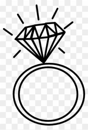 Diamond Ring Clip Art At Clker Com Vector Clip Art - Wedding Ring Drawing - Free Transparent PNG Clipart Images Download. - Transparent PNG Free Download