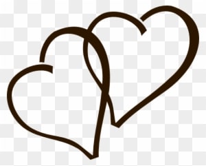 Deep Brown Hearts Clip Art - Clip Art Wedding Hearts - Free Transparent PNG Clipart Images Download. - Transparent PNG Free Download