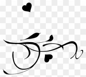 Fancy Heart Clip Art Black And White - Wedding Bird Png - Free Transparent PNG Clipart Images Download. - Transparent PNG Free Download