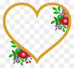 Photo Frame, Heart, Flowers, Wedding, Love, Happiness - Png Format Wedding Flowers Png - Free Transparent PNG Clipart Images Download. - Transparent PNG Free Download