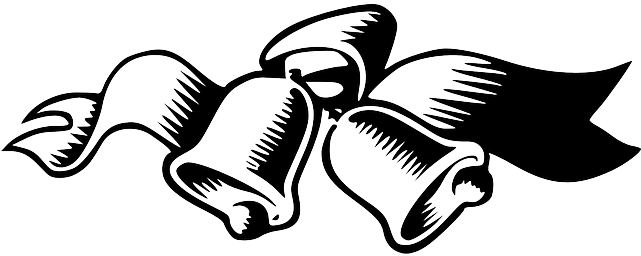 Ribbon, Christmas, Bells, Bell, With - Wedding Bells Vector - Free Transparent PNG Clipart Images Download. - Transparent PNG Free Download