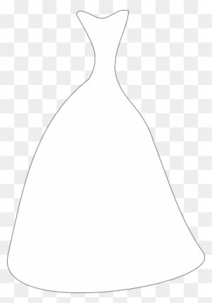 Gown Cliparts - White Wedding Dress Silhouette - Free Transparent PNG Clipart Images Download. - Transparent PNG Free Download