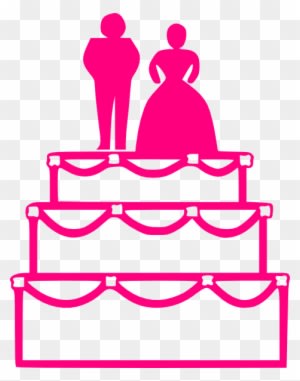 Pink Wedding Cake Clip Art At Clker - Wedding Cake Clip Art - Free Transparent PNG Clipart Images Download. - Transparent PNG Free Download
