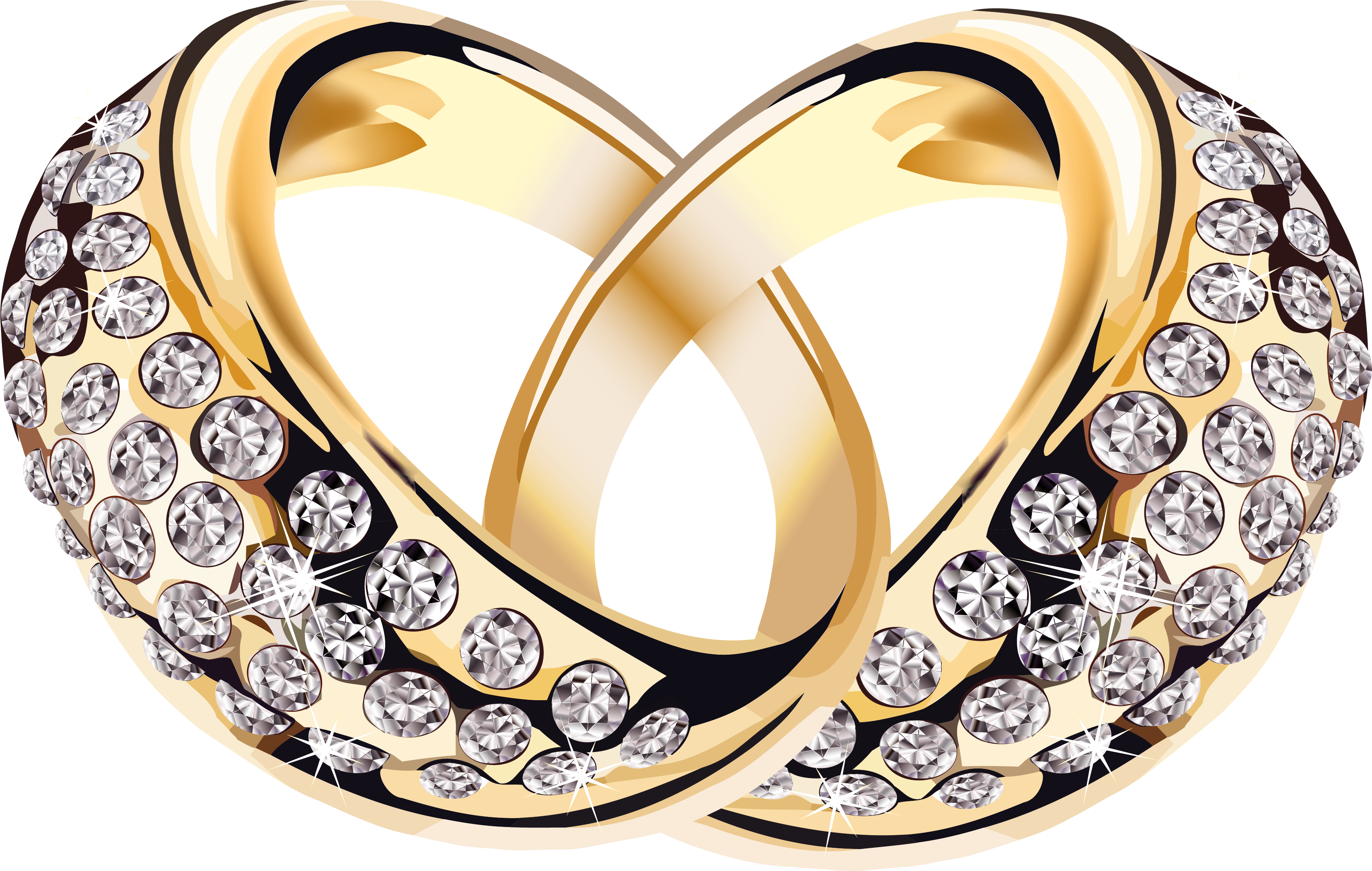 Diamond Clipart Jewelery - Gold Wedding Ring Png - Free Transparent PNG Clipart Images Download. - Transparent PNG Free Download