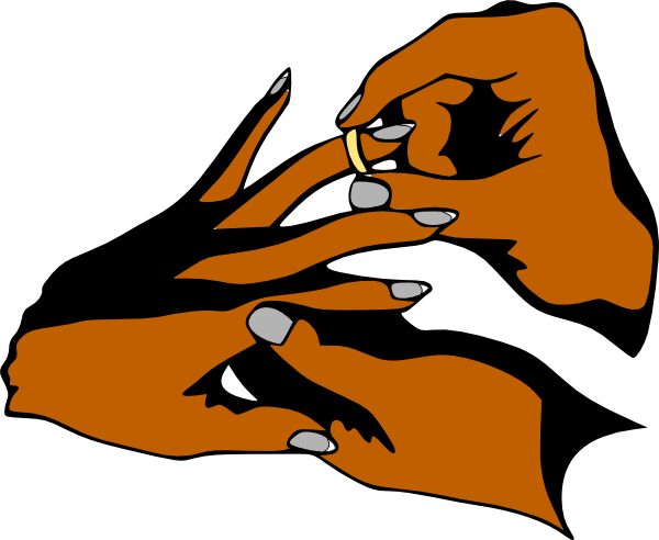 Wedding Hand Ring Clip Art At Clker - Wedding Rings Clip Art - Free Transparent PNG Clipart Images Download. - Transparent PNG Free Download