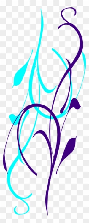 Corner Wedding Design - Blue And Purple Wedding Border Clip Art - Free Transparent PNG Clipart Images Download. - Transparent PNG Free Download