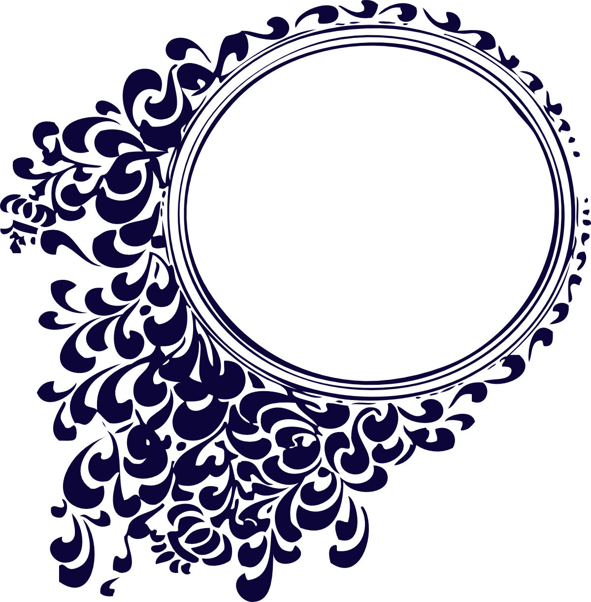 Round Decorative Border Vector - Wedding Vector Design Png - Free Transparent PNG Clipart Images Download. - Transparent PNG Free Download
