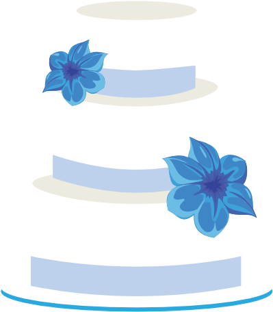 Wedding - Blue Wedding Cake Clip Art - Free Transparent PNG Clipart Images Download. - Transparent PNG Free Download