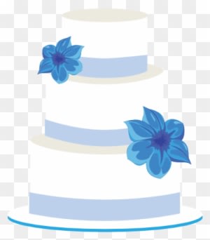 Wedding - Blue Wedding Cake Clip Art - Free Transparent PNG Clipart Images Download. - Transparent PNG Free Download