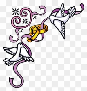 Free Wedding Invitation Flourish Clipart - Happy First Wedding Anniversary Gif - Free Transparent PNG Clipart Images Download. - Transparent PNG Free Download