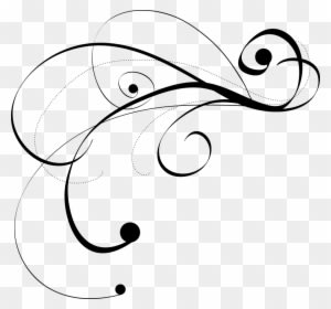Free Flourishes Clipart Image - Wedding Clip Art Black And White - Free Transparent PNG Clipart Images Download. - Transparent PNG Free Download