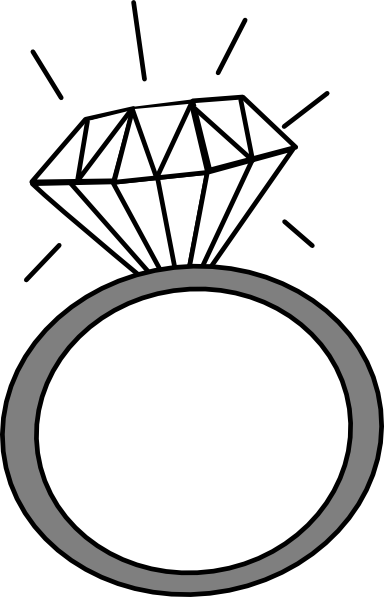 Free Ring Clipart Black And White Image 11178, Ring - Free Wedding Ring Clipart - Free Transparent PNG Clipart Images Download. - Transparent PNG Free Download