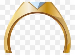 Gold Engagement Ring Png Transparent Clip Art Image, - Wedding Ring Png Clipart - Free Transparent PNG Clipart Images Download. - Transparent PNG Free Download