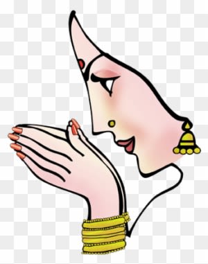 Namaskar Hand Clipart - Indian Wedding Clipart Png - Free Transparent PNG Clipart Images Download. - Transparent PNG Free Download