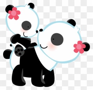 Panda Bear Love Wall Art Mural Decal For Baby Girl - Panda Wedding Invitations - Free Transparent PNG Clipart Images Download. - Transparent PNG Free Download