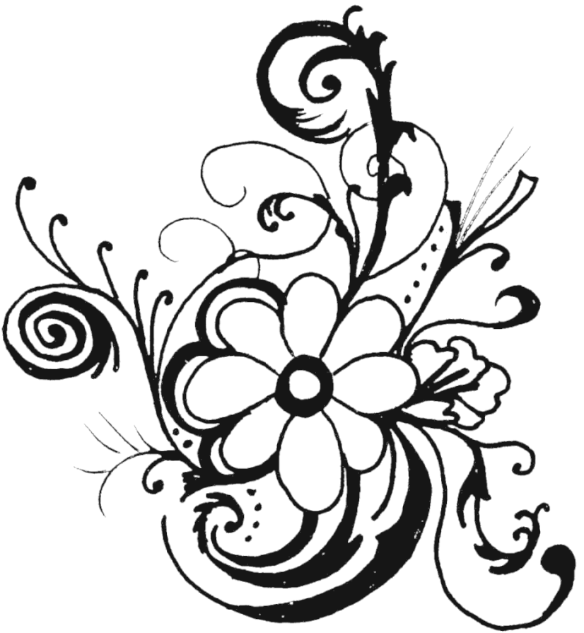 Clip Art Of Flowers - Wedding Flowers Clip Art Black And White - Free Transparent PNG Clipart Images Download. - Transparent PNG Free Download