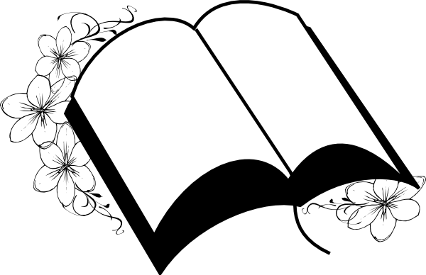 Bible With Flowers Wedding Clip Art - Wedding Clipart Black And White Hd - Free Transparent PNG Clipart Images Download. - Transparent PNG Free Download